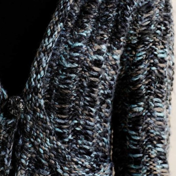 Anthropologie Hand Knit By Dollie Foehn Wool Cardigan - Picture 2 of 14